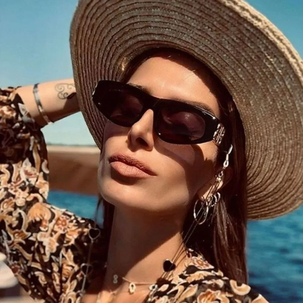 SALE! NEW Balenciaga BB0095S 002 Havana Brown Gold Green Oval Unisex Sunglasses